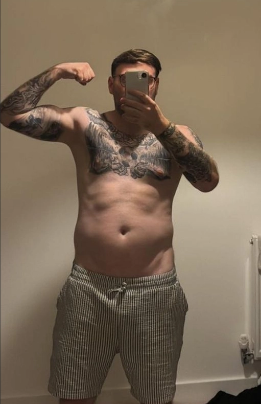 MFF client before and after 12-month online transformation